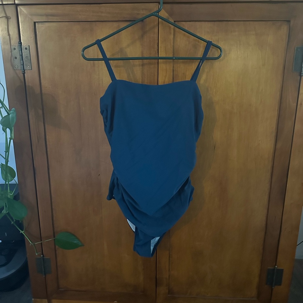 Cupshe Dark Blue One-Piece Swimsuit
